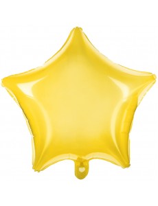 Balão Estrela Transparente Amarela
